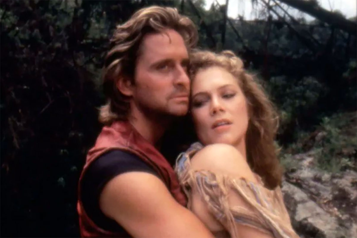 Michael Douglas e Kathleen Turner